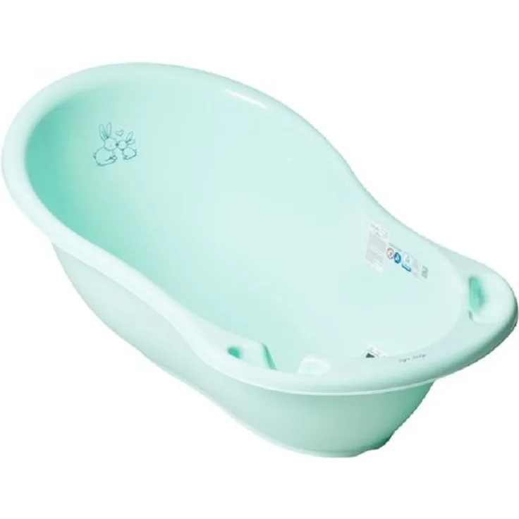 Chipolino Babybadewanne Marea Hase, Ablagefächer, 102 cm lang, ab Geburt grün