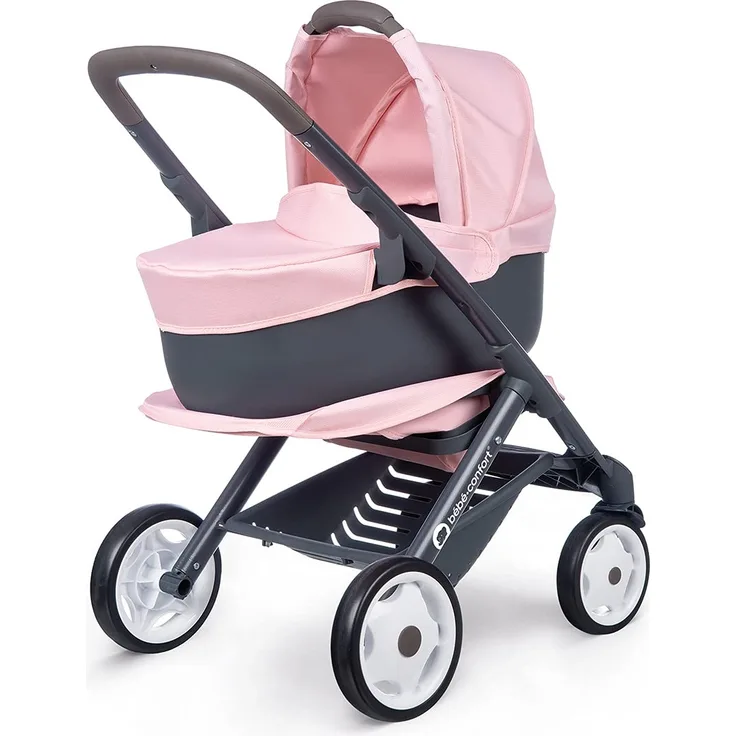Smoby 253116 Kombikinderwagen und Kinderwagen, Powder Pink