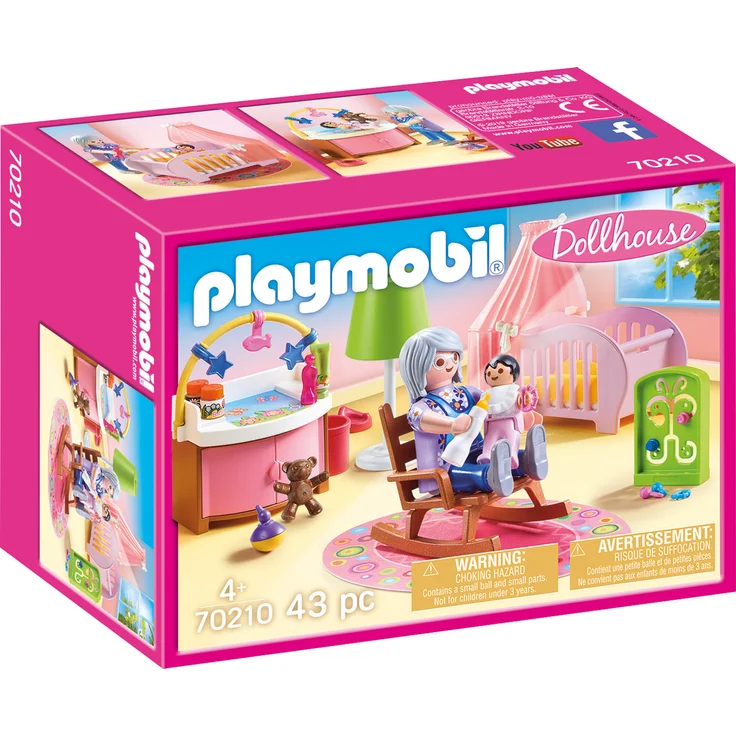 Playmobil Dollhouse 70210 'Babyzimmer', 43 Teile, ab 4 Jahren – Bild 1