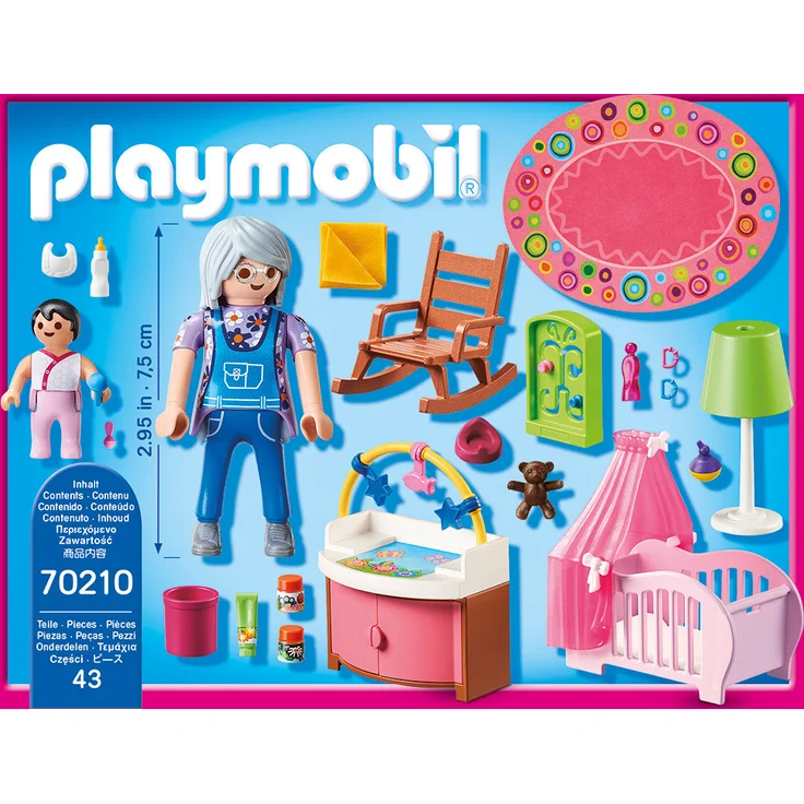 Playmobil Dollhouse 70210 'Babyzimmer', 43 Teile, ab 4 Jahren – Bild 3
