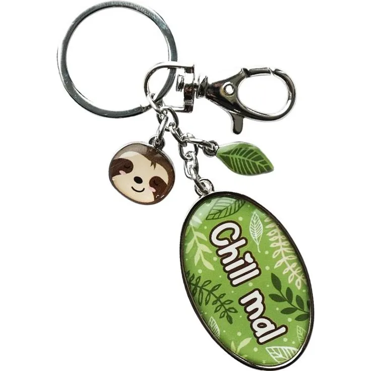 Taschenanhänger „Chill mal“