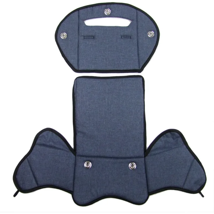 BAMBINIWELT Ersatzbezug Sitzkissen Bezug Auflage für Fahrradsitz kompatibel mit Römer Jockey meliert MOD 4 (marine meliert (Modell 4))