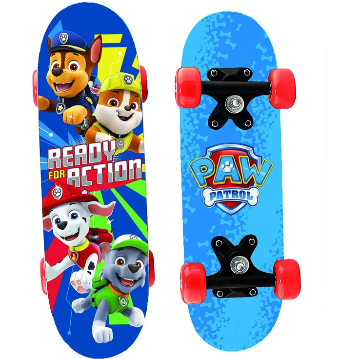 Paw Patrol Mini Skateboard aus Holz 43x12x8 cm