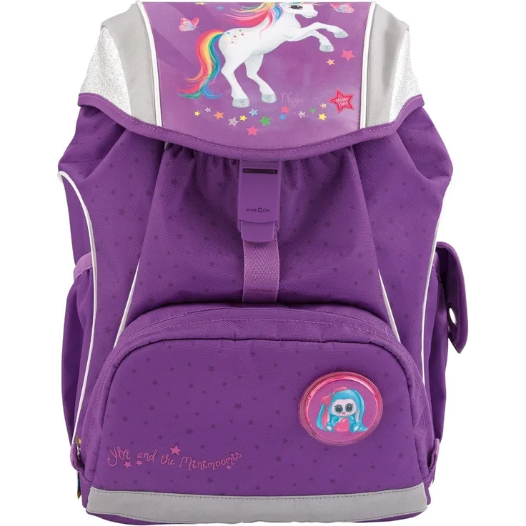 Ylvi & the Minimoomis Schulranzen mit LED lila