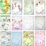 4 teiliges Kinderwagenset Decke Kissen Bezüge D19