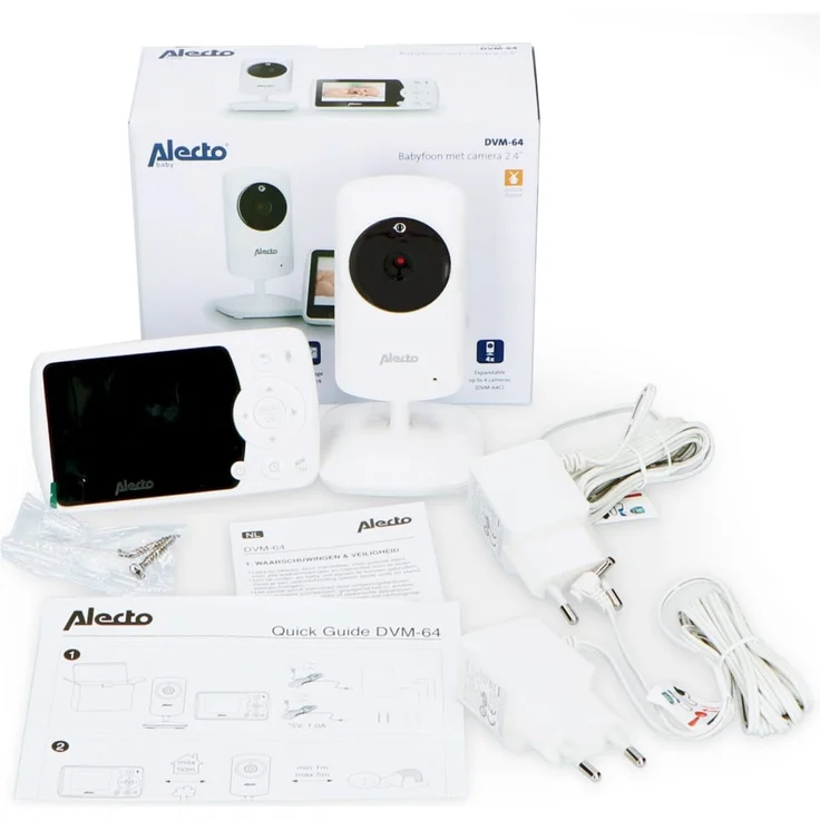 Alecto Babyphone DVM-64 mit Kamera 2,4" Weiß – Bild 12