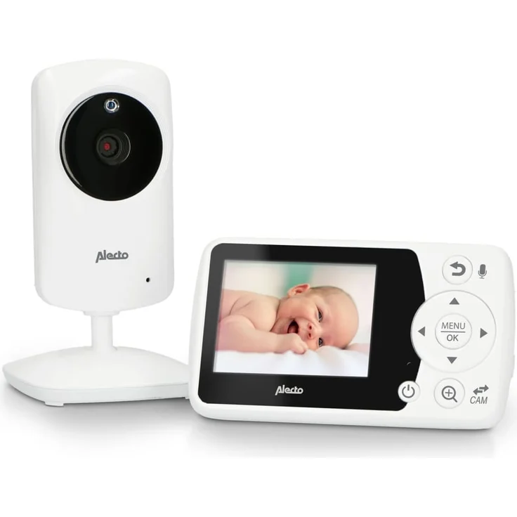 Alecto Babyphone DVM-64 mit Kamera 2,4" Weiß – Bild 1