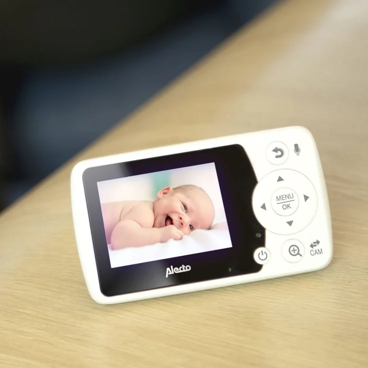 Alecto Babyphone DVM-64 mit Kamera 2,4" Weiß – Bild 5