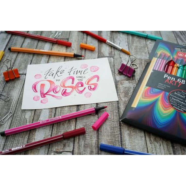 Premium-Filzstift - STABILO Pen 68 - ARTY - 24er Pack - mit 24 verschiedenen Far – Bild 5