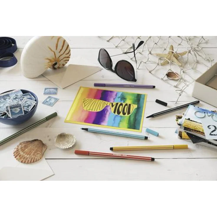 Premium-Filzstift - STABILO Pen 68 - ARTY - 24er Pack - mit 24 verschiedenen Far – Bild 6