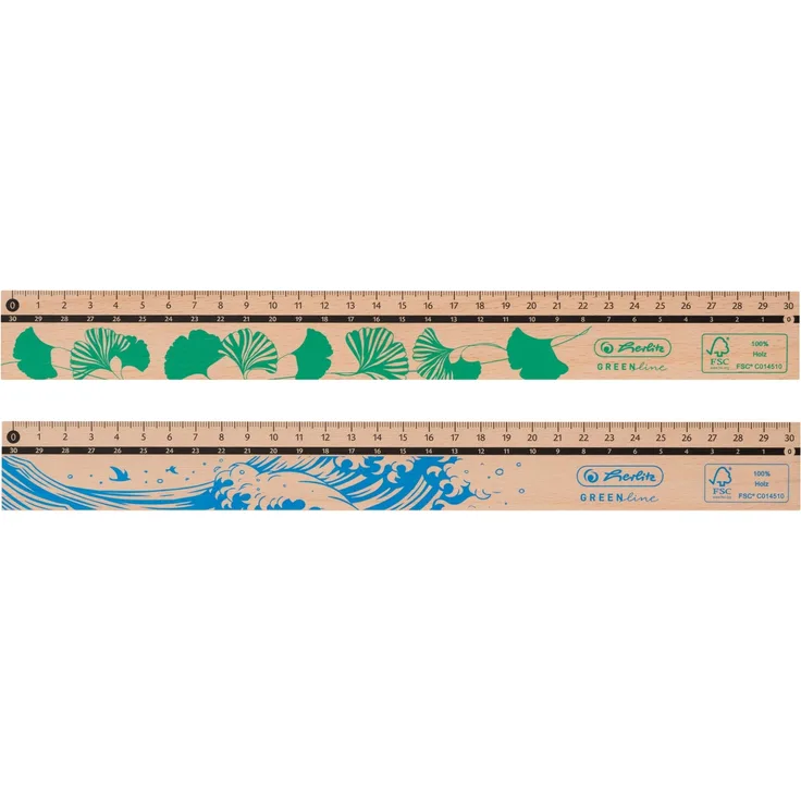 Herlitz Lineal GREENline 30cm 1 Stück sortiert