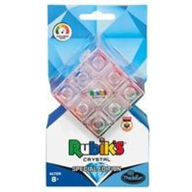 ThinkFun - 76473 - Rubik's Crystal - Der transparente Rubik's Cube, Ein Sammlerstück und Denkspiel für Erwachsene und Kinder ab 8 Jahren