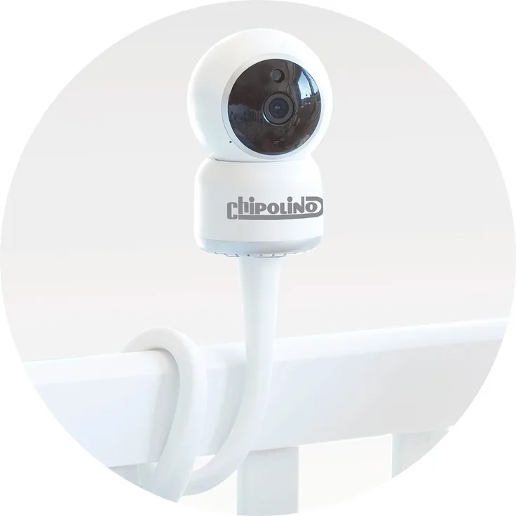 Chipolino Video-Babyphone Atlas 4,3 Zoll, Nachtsicht, Alarm, Temperatursensor weiß