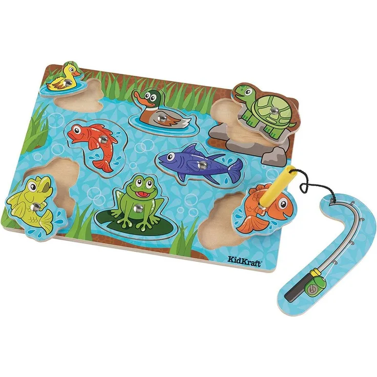 Magnetische Holz Puzzle Teich mit Angel von KidKraft