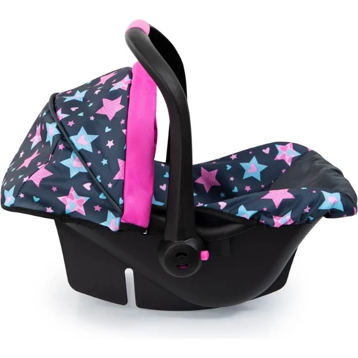 Bayer Design 67906AA Puppen-Autositz EasyGo, Puppenzubehör, passend zu Vario-Puppenwagen, mit Abdeckung, schwarz, Fee mit Muster – Bild 17
