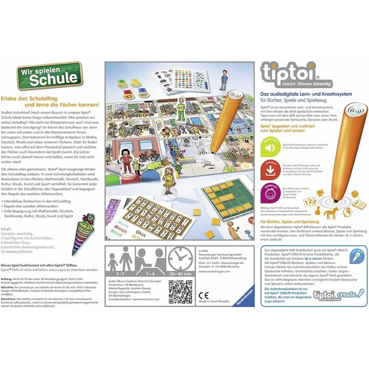 Ravensburger tiptoi 00733 - 'Wir spielen Schule' / Spiel von Ravensburger ab 5 Jahren / Erlebe interaktiv einen kompletten Schultag – Bild 4