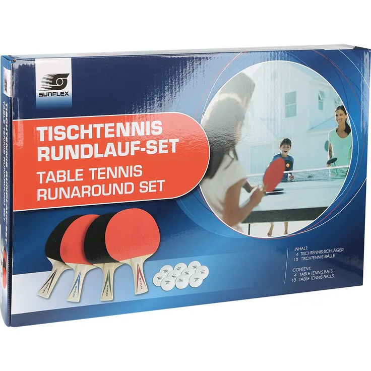 sunflex Tischtennisset Rundlauf