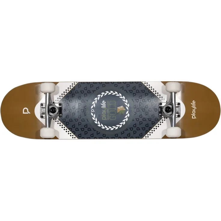Playlife Heavy Metal Gold Skateboard