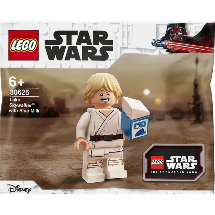 LEGO 30625 Star Wars Luke Skywalker mit blauer Milch-Minifigur Polybeutel – Bild 1