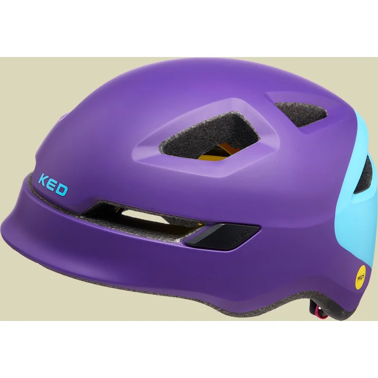 KED - Fahrradhelm - Pop M - purple/skyblue – Bild 5