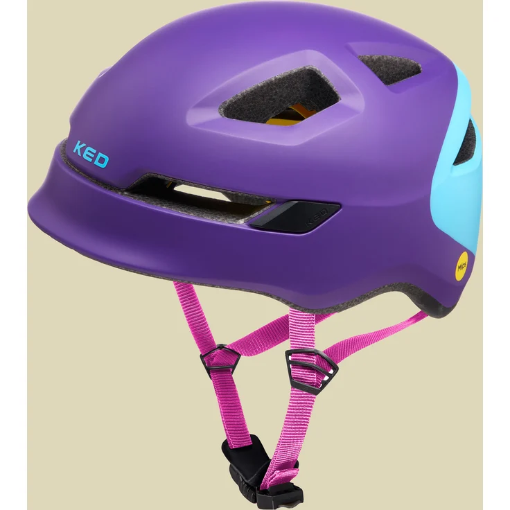 KED - Fahrradhelm - Pop M - purple/skyblue – Bild 3