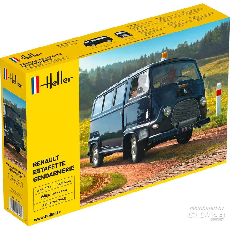 Heller 80742 RENAULT Estafette Gendarmerie New Mould