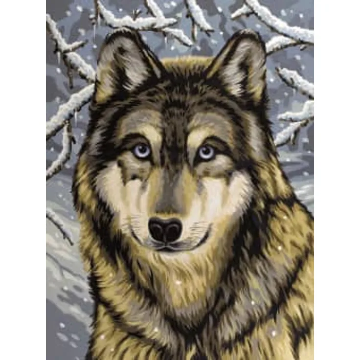 Malen nach Zahlen: Wolf