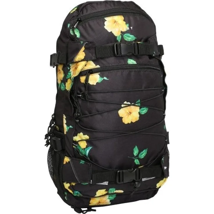 forvert Rucksack ALLOVER LOUIS black Hibiscus