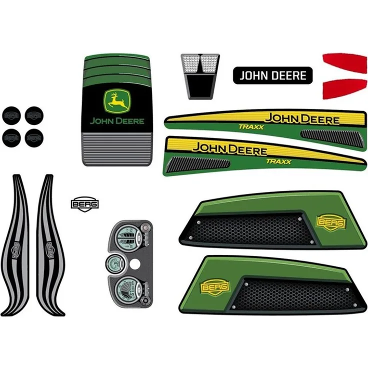BERG Gokart Ersatzteil Aufkleber Sticker set John Deere 51. 15. 00. 50