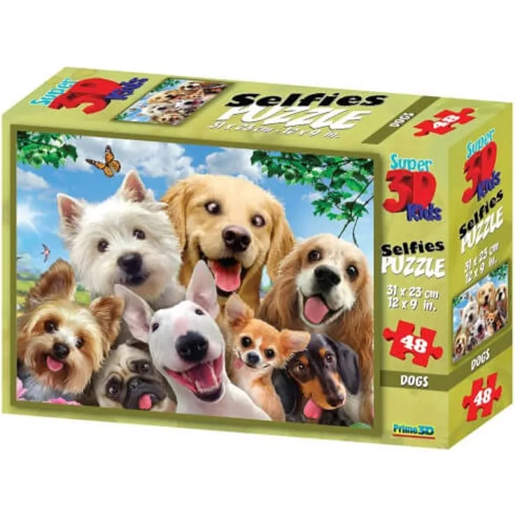 Philos 3D Puzzle Kids, 48 Teile, Dog Selfie