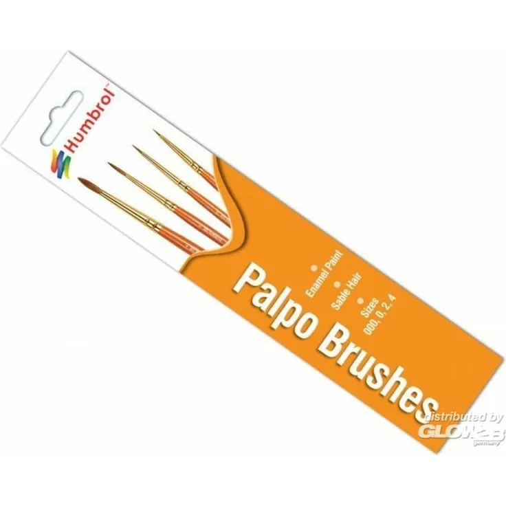 Humbrol AG4250 Palpo Pinsel-Set (Größen 000, 0, 2 & 4)