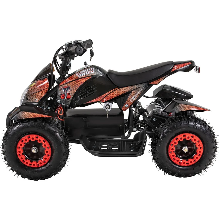 Elektro-Kinderquad Cobra Pocket Mini Quad Kinder ATV Miniquad 800 Watt ab 5 J. (Rot/Schwarz) - Preisvergleich – Bild 2