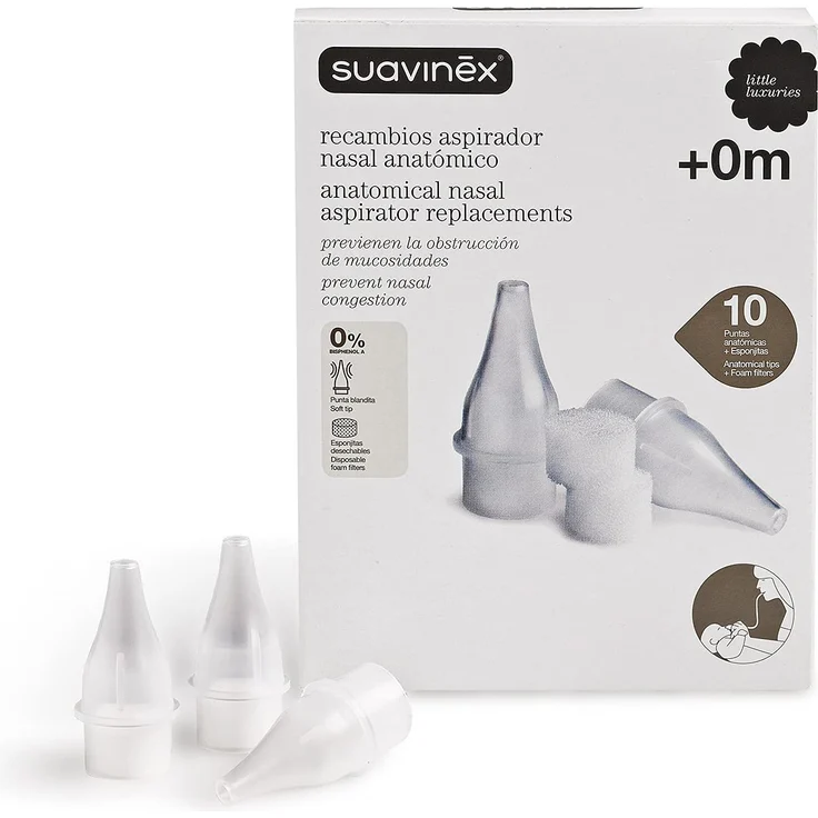 SUAVINEX 3163920 Ersatz Anatomischer Nasensauger Bpa-Frei – Bild 1