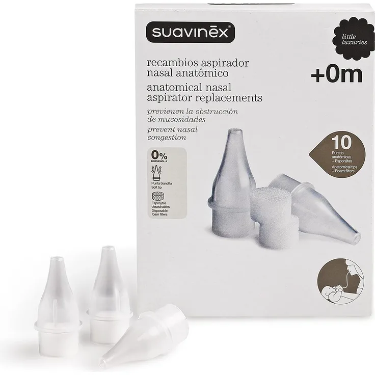 SUAVINEX 3163920 Ersatz Anatomischer Nasensauger Bpa-Frei