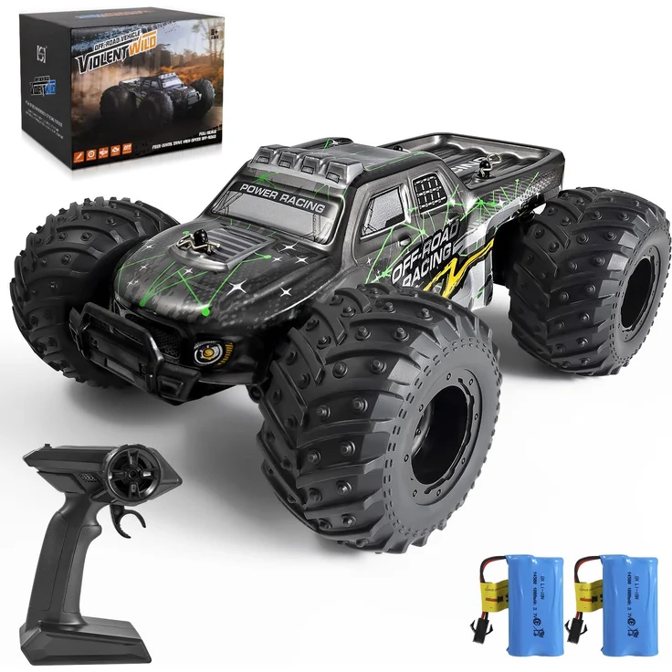 Ferngesteuertes Auto, 20 km/h RC Auto für Kinder ab 6 Jahre, 1:20 Monstertruck mit 2 Batterien (60min Spielzeit ),2. 4GHz Drift RC Car für Anfänger, Kinder Geschenke Auto Ferngesteuert – Bild 2
