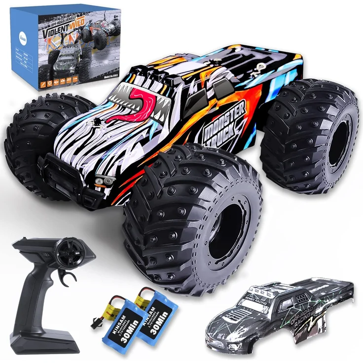 Ferngesteuertes Auto, 20 km/h RC Auto für Kinder ab 6 Jahre, 1:20 Monstertruck mit 2 Batterien (60min Spielzeit ),2. 4GHz Drift RC Car für Anfänger, Kinder Geschenke Auto Ferngesteuert – Bild 1
