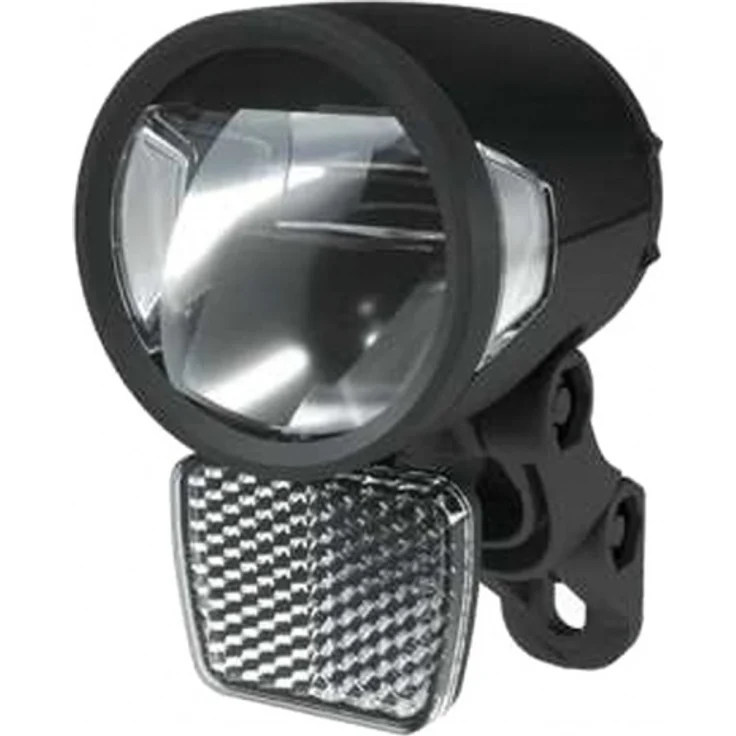 Frontscheinwerfer Herrmans H-Black MR8 D Dynamo, schwarz, on/off Standlicht
