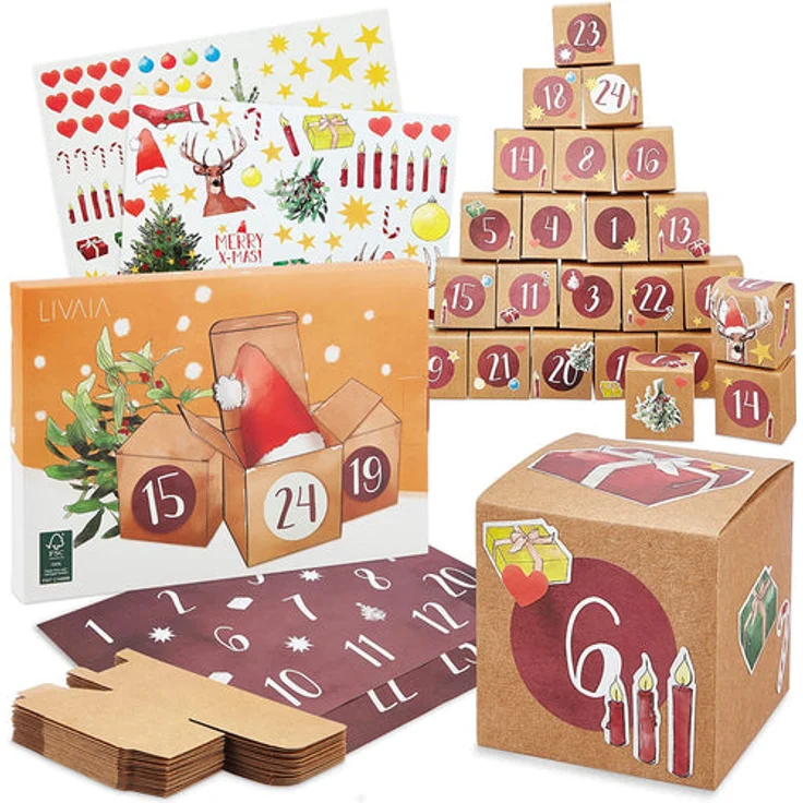 Adventskalender Zum Befüllen Schöner Diy Adventskalender Zum Selbstbefüllen: Würfel Boxen – Bild 1