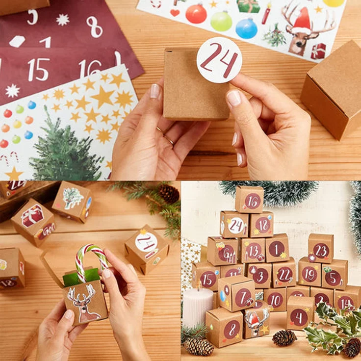 Adventskalender Zum Befüllen Schöner Diy Adventskalender Zum Selbstbefüllen: Würfel Boxen – Bild 7