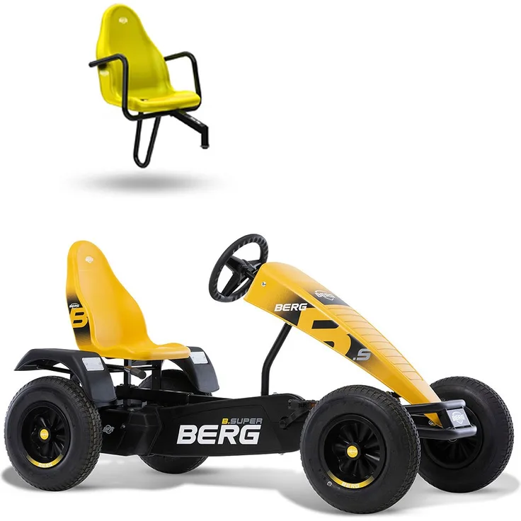BERG Gokart B. Super Yellow BFR + Soziussitz