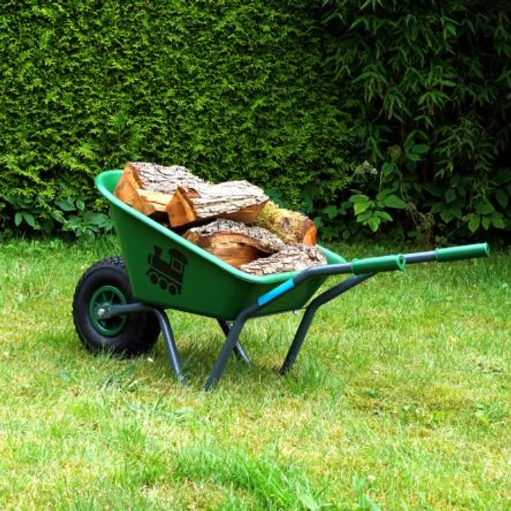 Kinderschubkarre Lokomotive Schiebkarre Metallschubkarre Gartenkarre – Bild 7