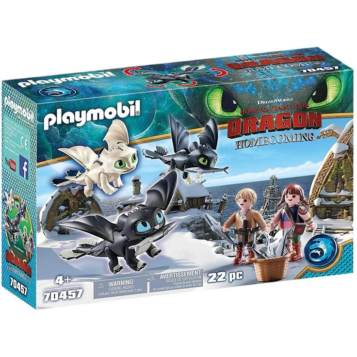 PLAYMOBIL Plus 70457 'Wikingerkinder mit Babydrachen', 22 Teile, ab 4 Jahren – Bild 1