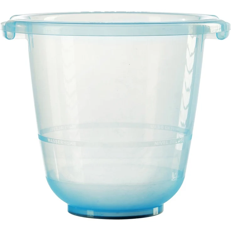 tummy tub das Original - Badeeimer kippsicher, rutschfest und schadstofffrei, blau, für Kleinkinder