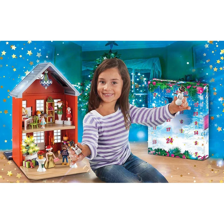 Playmobil 70383 Großer Adventskalender "Weihnachten im Stadthaus" – Bild 3