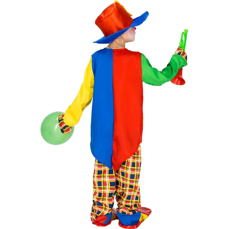 Kinder - Teenkostüm Clown Sockenschuss - 128 (7-8 Jahre) – Bild 5