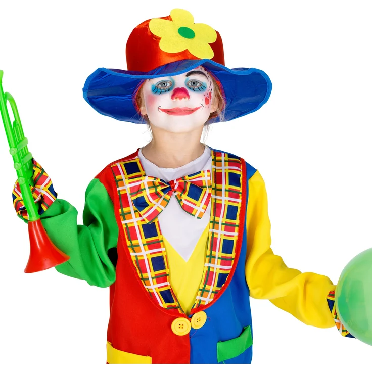 Kinder - Teenkostüm Clown Sockenschuss - 128 (7-8 Jahre) – Bild 6