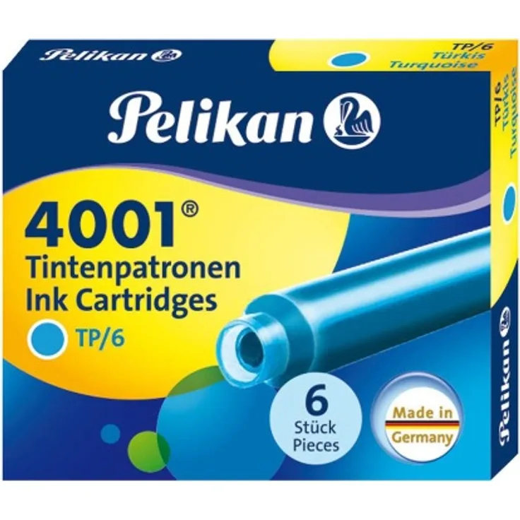 PELIKAN Tintenpatronen TP/6 Tinte 4001® Türkis