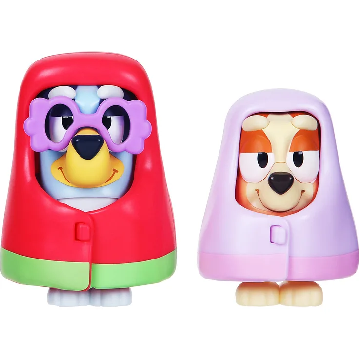 ‘Omis’: Figuren (6,3 cm) mit beweglichen Gelenken und Zubehör, 2er-Pack – Bluey und Bingo
