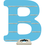 Farbklecks Collection Regal für Toniebox und Tonie-Figuren, Alphabet B, hellblau