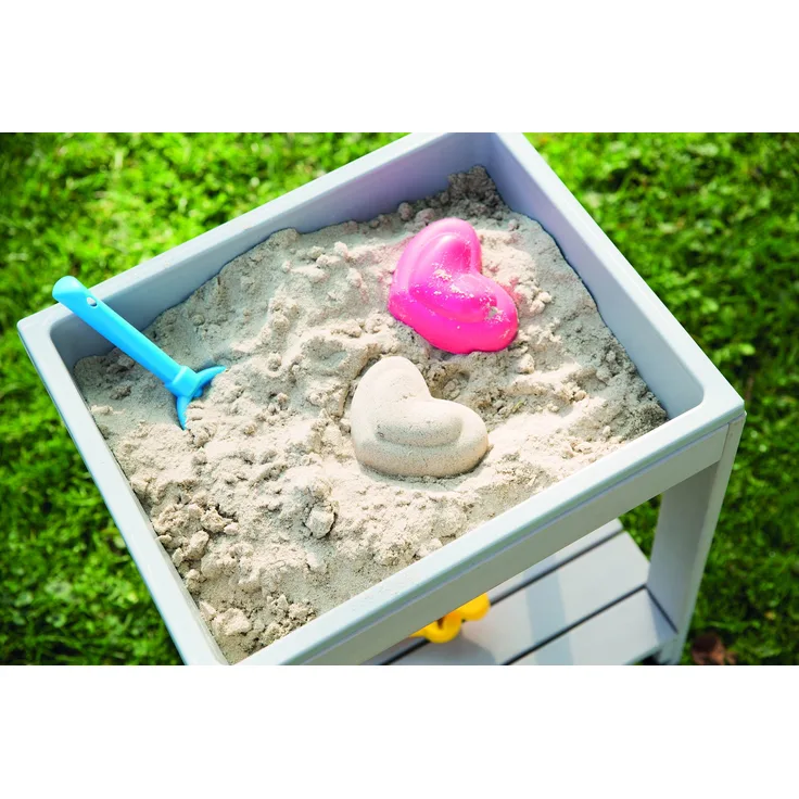roba 'TINY' Deluxe Outdoor-Spieltisch mit Spielwanne, Sand- und Matschtisch, wetterfest, Massivholz, ab 18 Monaten